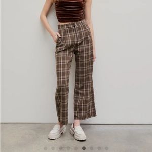 Straight leg trousers